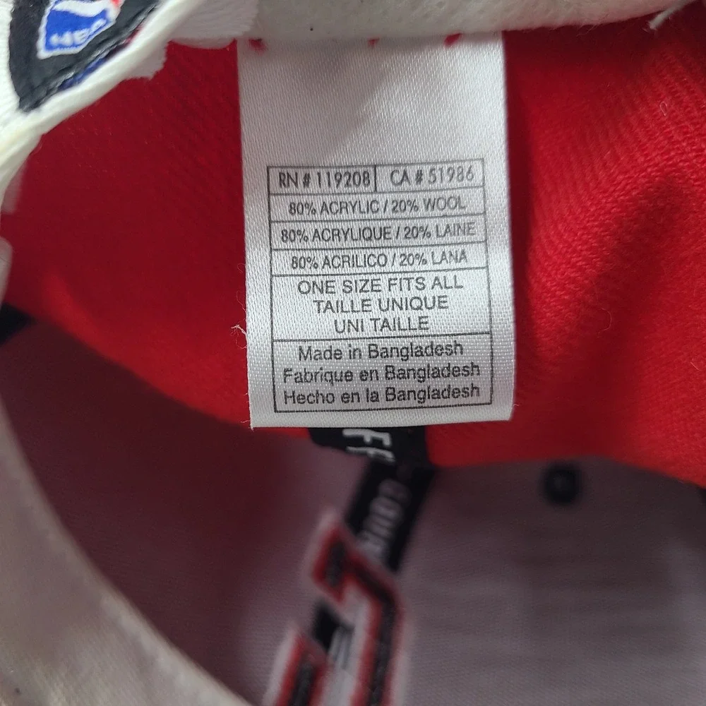 Chicago Bulls Hat Snapback Adidas Red Black NBA Basketball Wool Blend‎ Flat Brim
